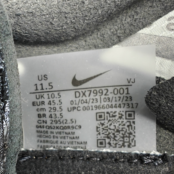 Nike ZoomX DragonFly Black Metallic Silver Track Field Distance Cross Shoes 11.5 - Picture 12 of 12